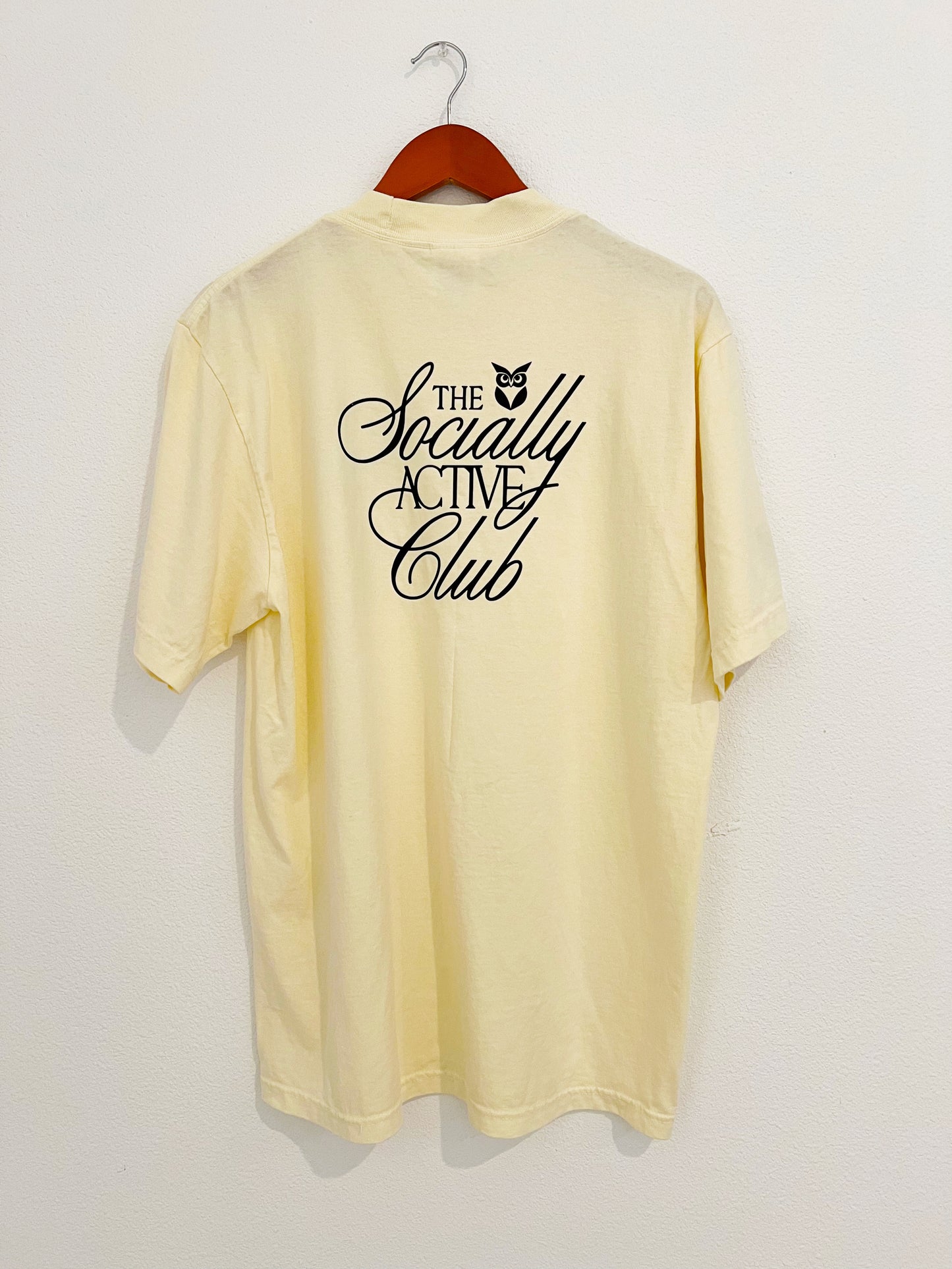 Cream Socially Active Heavyweight Tee – 7.5oz